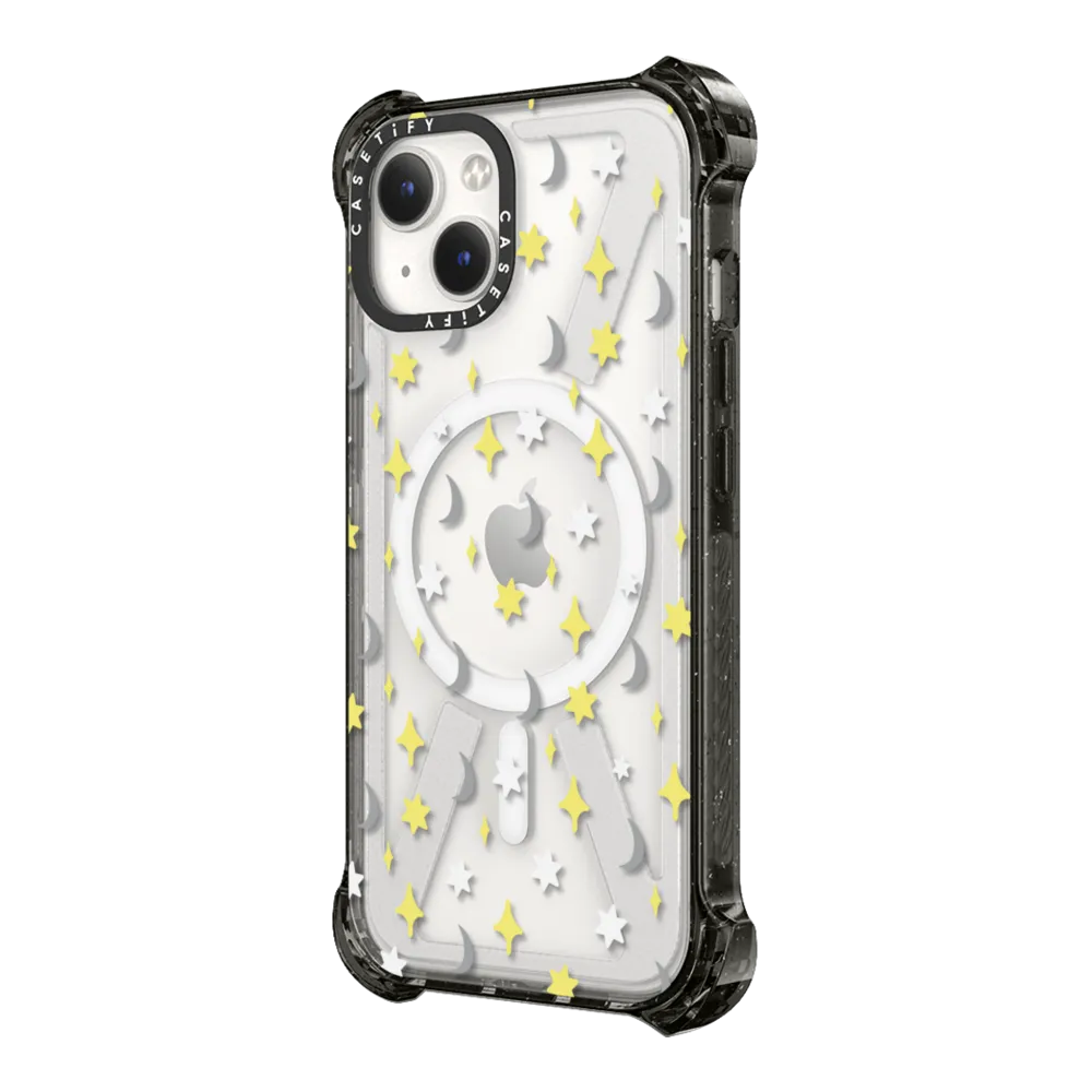 Bounce iPhone 14 Case MagSafe Compatible - moon & stars