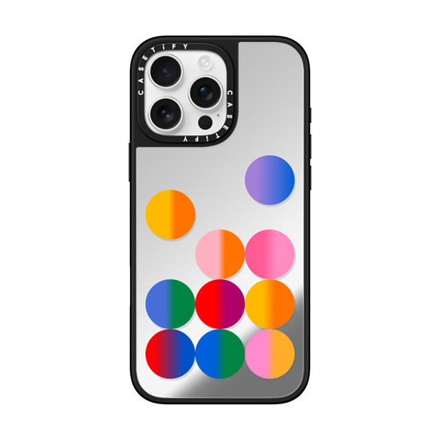 CASETiFY iPhone 16 Pro Max Case Silver on Black ミラーケース MagSafe対応 Rainbow,Abstract Rainbow,Digital Art,Abstract Sugar Bubbles Mother's Day CASETiFY iPhone 16 Pro Max Case Silver on Black ミラーケース MagSafe対応 Rainbow,Abstract Rainbow,Digital Art,Abstract Sugar Bubbles Mother's Day