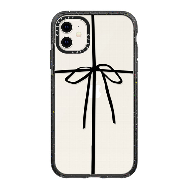 CASETiFY iPhone 11 ケース ブラック インパクトケース Christmas,Ribbon WRAPPED IN A BOW