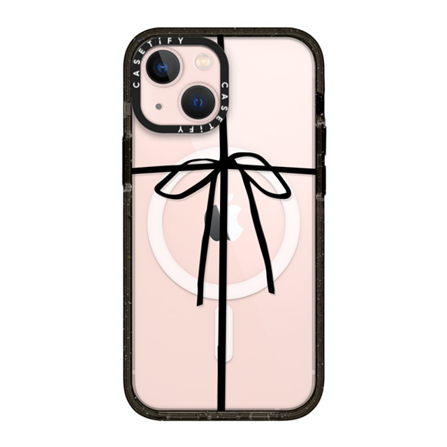 CASETiFY iPhone 13 Mini ケース ブラック インパクトケース MagSafe対応 Ribbon,Christmas Ribbon,Christmas WRAPPED IN A BOW Father's Day CASETiFY iPhone 13 Mini ケース ブラック インパクトケース MagSafe対応 Ribbon,Christmas Ribbon,Christmas WRAPPED IN A BOW Father's Day