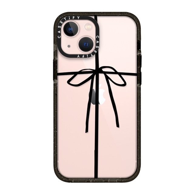 CASETiFY iPhone 13 Mini Case Black インパクトケース Ribbon,Christmas Ribbon,Christmas WRAPPED IN A BOW Mother's Day CASETiFY iPhone 13 Mini Case Black インパクトケース Ribbon,Christmas Ribbon,Christmas WRAPPED IN A BOW Mother's Day