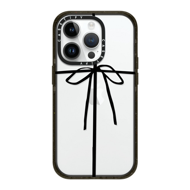 CASETiFY iPhone 14 Pro ケース ブラック インパクトケース クリスマス WRAPPED IN A BOW