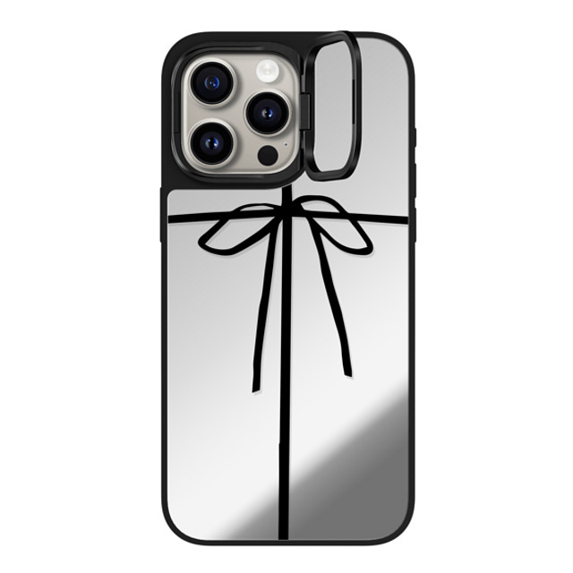 CASETiFY iPhone 15 Pro Max Case Silver on Black ミラー リングスタンドケース MagSafe対応 Ribbon,Christmas Ribbon,Christmas WRAPPED IN A BOW Back to School CASETiFY iPhone 15 Pro Max Case Silver on Black ミラー リングスタンドケース MagSafe対応 Ribbon,Christmas Ribbon,Christmas WRAPPED IN A BOW Back to School