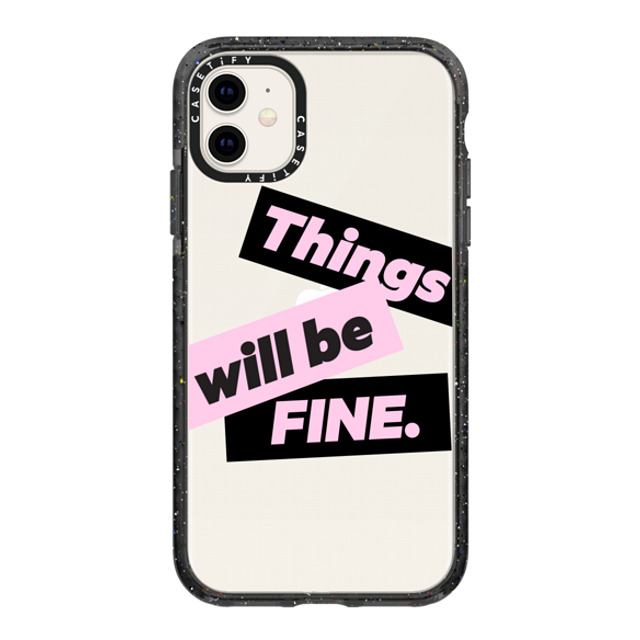 CASETiFY iPhone 11 ケース ブラック インパクトケース Quote,Typography Quote,Typography Things will be fine Back to School CASETiFY iPhone 11 ケース ブラック インパクトケース Quote,Typography Quote,Typography Things will be fine Back to School