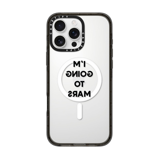 CASETiFY iPhone 16 Pro Max Case Black Impact Case MagSafe Compatible Quote,Typography Quote,Typography I'M GOING TO MARS Mother's Day CASETiFY iPhone 16 Pro Max Case Black Impact Case MagSafe Compatible Quote,Typography Quote,Typography I'M GOING TO MARS Mother's Day