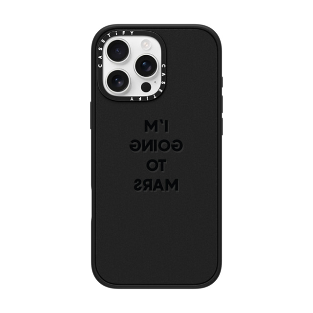 CASETiFY iPhone 16 Pro Max ケース マットブラック インパクトケース MagSafe対応 Quote,Typography Quote,Typography I'M GOING TO MARS Mother's Day CASETiFY iPhone 16 Pro Max ケース マットブラック インパクトケース MagSafe対応 Quote,Typography Quote,Typography I'M GOING TO MARS Mother's Day