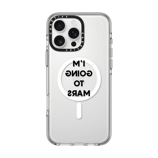 CASETiFY iPhone 16 Pro Max ケース クリア クリア ケース MagSafe対応 Quote,Typography Quote,Typography I'M GOING TO MARS Father's Day CASETiFY iPhone 16 Pro Max ケース クリア クリア ケース MagSafe対応 Quote,Typography Quote,Typography I'M GOING TO MARS Father's Day