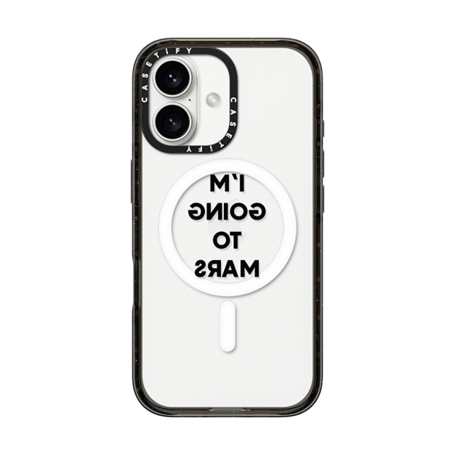 CASETiFY iPhone 16 ケース ブラック インパクトケース MagSafe対応 Quote,Typography Quote,Typography I'M GOING TO MARS Father's Day CASETiFY iPhone 16 ケース ブラック インパクトケース MagSafe対応 Quote,Typography Quote,Typography I'M GOING TO MARS Father's Day