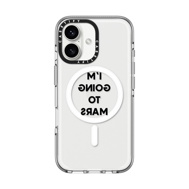 CASETiFY iPhone 16 ケース クリア クリア ケース MagSafe対応 Quote,Typography Quote,Typography I'M GOING TO MARS Mother's Day CASETiFY iPhone 16 ケース クリア クリア ケース MagSafe対応 Quote,Typography Quote,Typography I'M GOING TO MARS Mother's Day