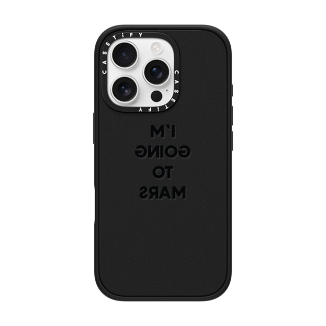 CASETiFY iPhone 16 Pro Case Matte Black Impact Case MagSafe Compatible Quote,Typography Quote,Typography I'M GOING TO MARS Mother's Day CASETiFY iPhone 16 Pro Case Matte Black Impact Case MagSafe Compatible Quote,Typography Quote,Typography I'M GOING TO MARS Mother's Day