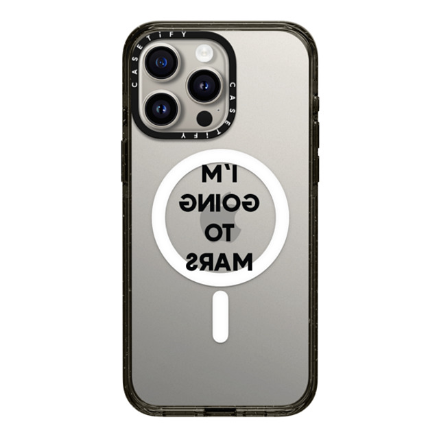 CASETiFY iPhone 15 Pro Max ケース ブラック インパクトケース MagSafe対応 Quote,Typography Quote,Typography I'M GOING TO MARS Father's Day CASETiFY iPhone 15 Pro Max ケース ブラック インパクトケース MagSafe対応 Quote,Typography Quote,Typography I'M GOING TO MARS Father's Day