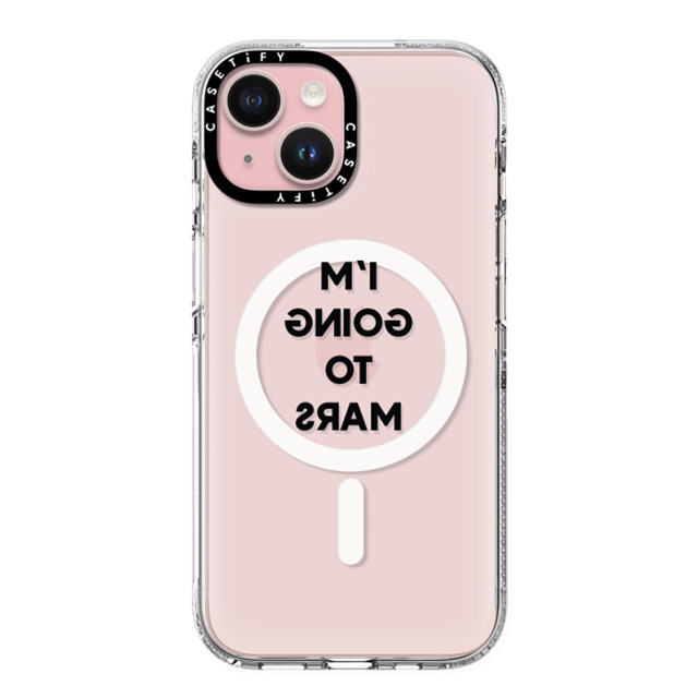 CASETiFY iPhone 15 ケース クリア クリア ケース MagSafe対応 Quote,Typography Quote,Typography I'M GOING TO MARS Father's Day CASETiFY iPhone 15 ケース クリア クリア ケース MagSafe対応 Quote,Typography Quote,Typography I'M GOING TO MARS Father's Day