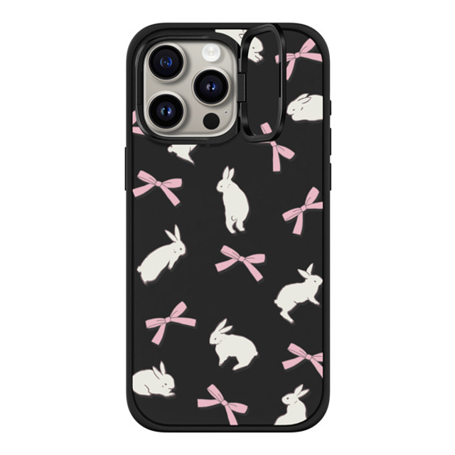 CASETiFY iPhone 15 Pro Max ケース マットブラック インパクトリングスタンドケース MagSafe対応 Animal,Ribbon Animal,Ribbon,Bowcore,Coquette,Cottagecore,Pattern Rabbit Ribbon New iP CASETiFY iPhone 15 Pro Max ケース マットブラック インパクトリングスタンドケース MagSafe対応 Animal,Ribbon Animal,Ribbon,Bowcore,Coquette,Cottagecore,Pattern Rabbit Ribbon New iP