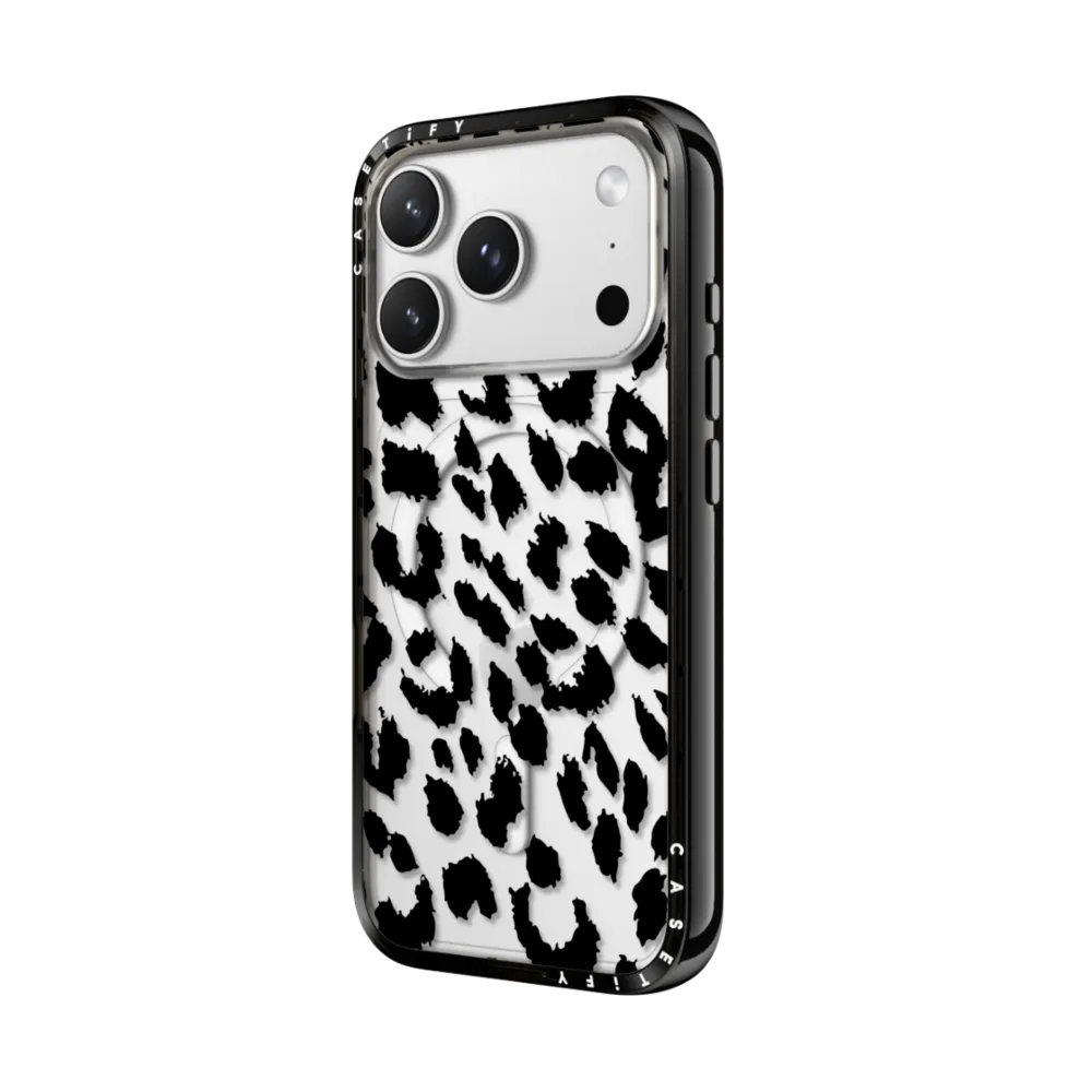Compact iPhone 17 Pro Max Case MagSafe Compatible - Lacie Leopard