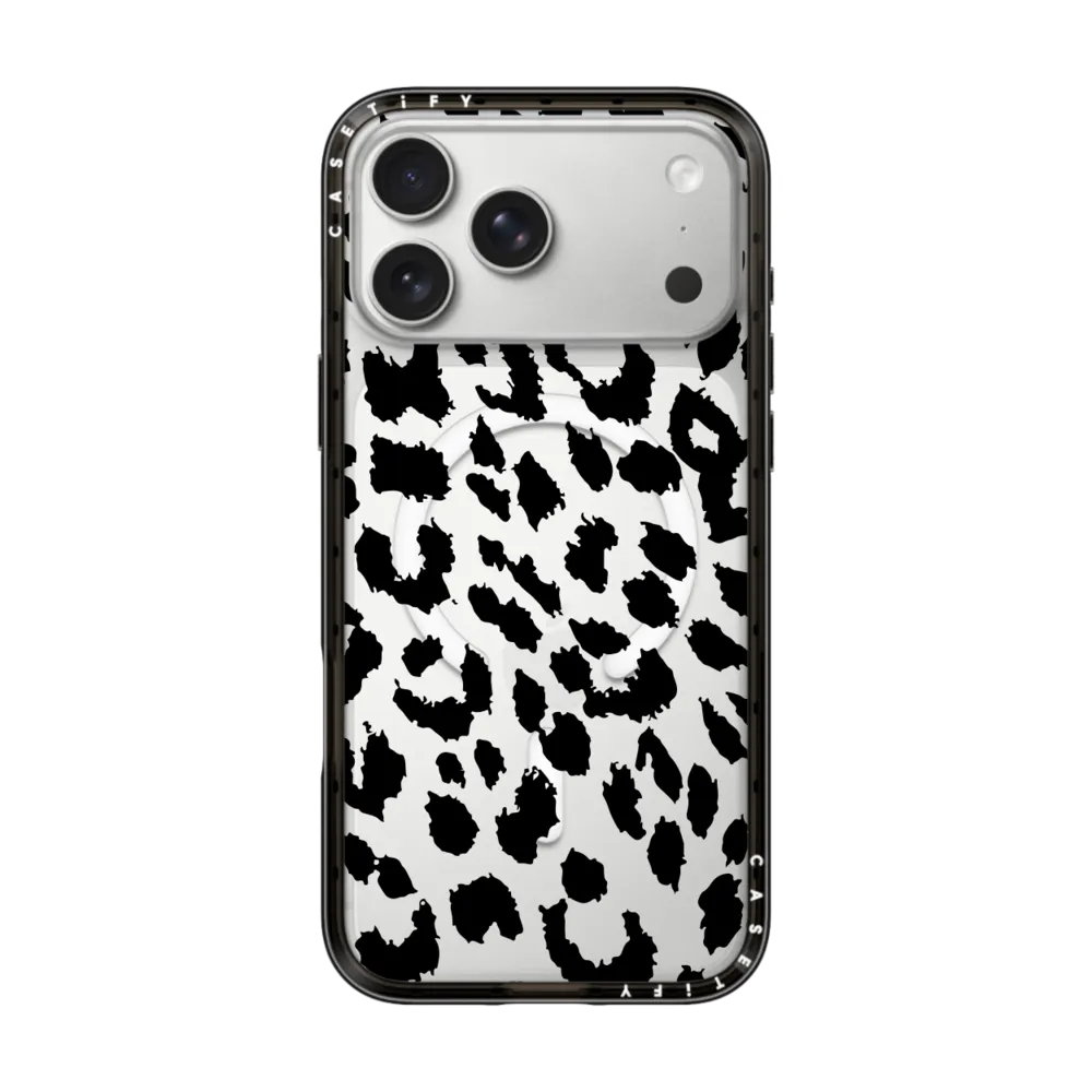 Compact iPhone 17 Pro Max Case MagSafe Compatible - Lacie Leopard