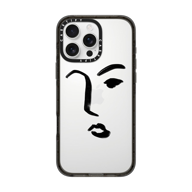 CASETiFY iPhone 16 Pro Max Case Black インパクトケース Line Art Line Art FACE Father's Day CASETiFY iPhone 16 Pro Max Case Black インパクトケース Line Art Line Art FACE Father's Day
