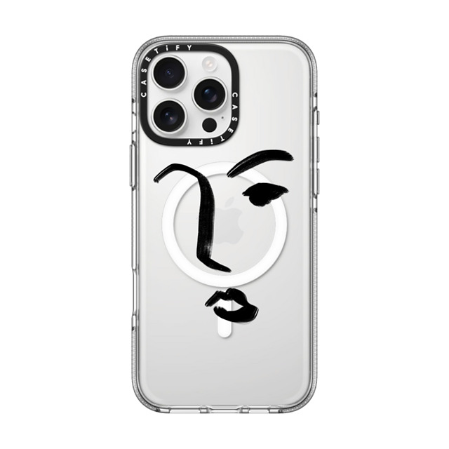 CASETiFY iPhone 16 Pro Max Case クリア クリア ケース MagSafe対応 Line Art Line Art FACE Father's Day CASETiFY iPhone 16 Pro Max Case クリア クリア ケース MagSafe対応 Line Art Line Art FACE Father's Day