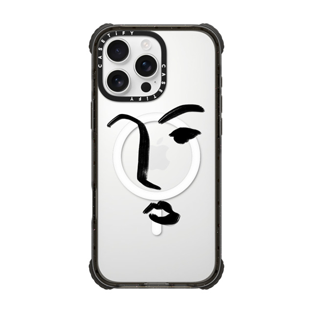 CASETiFY iPhone 16 Pro Max ケース ブラック ウルトラ インパクトケース MagSafe 対応 Line Art Line Art FACE Father's Day CASETiFY iPhone 16 Pro Max ケース ブラック ウルトラ インパクトケース MagSafe 対応 Line Art Line Art FACE Father's Day