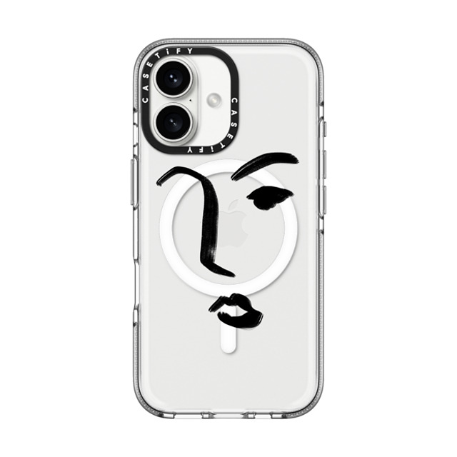 CASETiFY iPhone 16 Case クリア クリア ケース MagSafe対応 Line Art Line Art FACE Father's Day CASETiFY iPhone 16 Case クリア クリア ケース MagSafe対応 Line Art Line Art FACE Father's Day