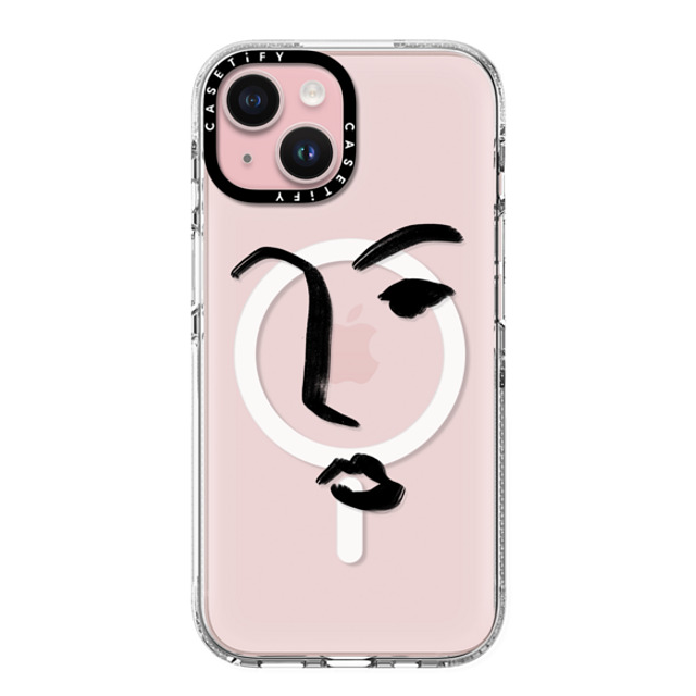 CASETiFY iPhone 15 ケース クリア クリア ケース MagSafe対応 Line Art Line Art FACE Father's Day CASETiFY iPhone 15 ケース クリア クリア ケース MagSafe対応 Line Art Line Art FACE Father's Day