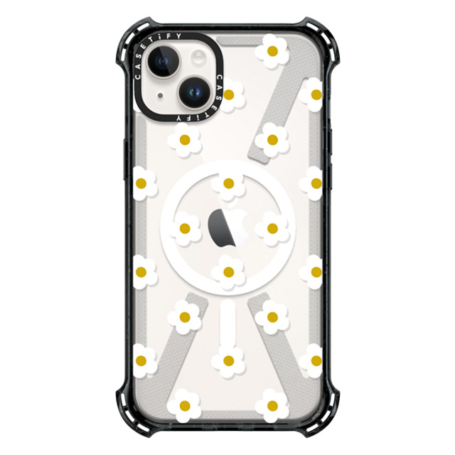 CASETiFY iPhone 14 Plus ケース ブラック バウンスケース Floral フローラル Ditsy Daisies Back to School CASETiFY iPhone 14 Plus ケース ブラック バウンスケース Floral フローラル Ditsy Daisies Back to School