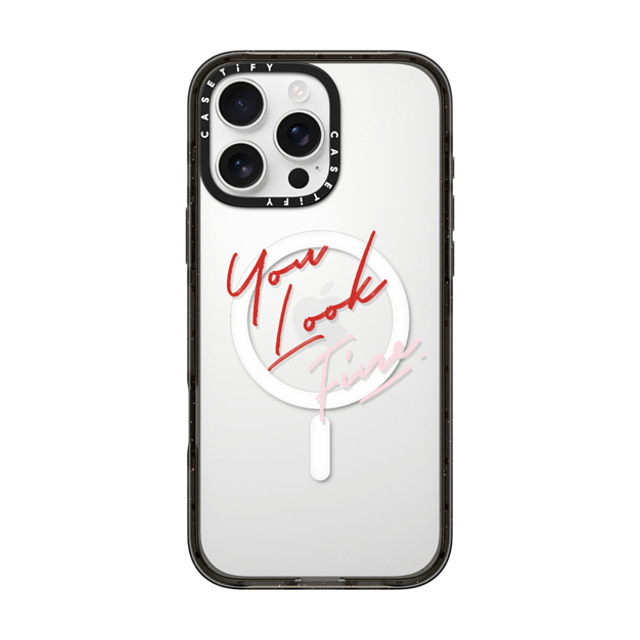 CASETiFY iPhone 16 Pro Max ケース ブラック インパクトケース MagSafe対応 Quote,Typography Quote,Typography YOU LOOK FINE Father's Day CASETiFY iPhone 16 Pro Max ケース ブラック インパクトケース MagSafe対応 Quote,Typography Quote,Typography YOU LOOK FINE Father's Day