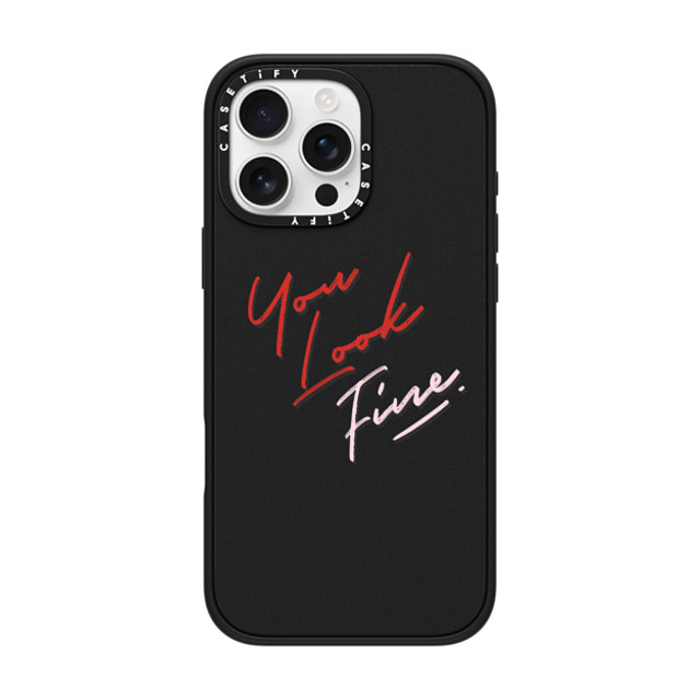 CASETiFY iPhone 16 Pro Max Case マットブラック インパクトケース MagSafe対応 Quote,Typography Quote,Typography YOU LOOK FINE Father's Day CASETiFY iPhone 16 Pro Max Case マットブラック インパクトケース MagSafe対応 Quote,Typography Quote,Typography YOU LOOK FINE Father's Day