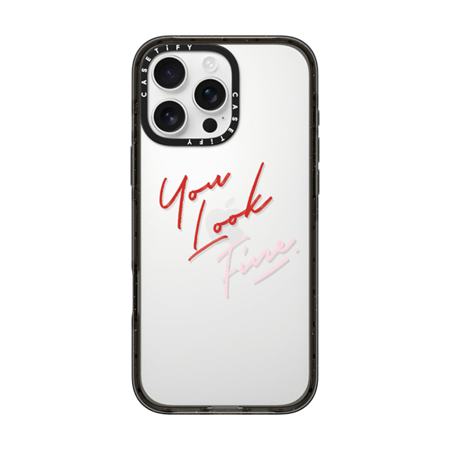 CASETiFY iPhone 16 Pro Max Case Black インパクトケース Quote,Typography Quote,Typography YOU LOOK FINE Father's Day CASETiFY iPhone 16 Pro Max Case Black インパクトケース Quote,Typography Quote,Typography YOU LOOK FINE Father's Day
