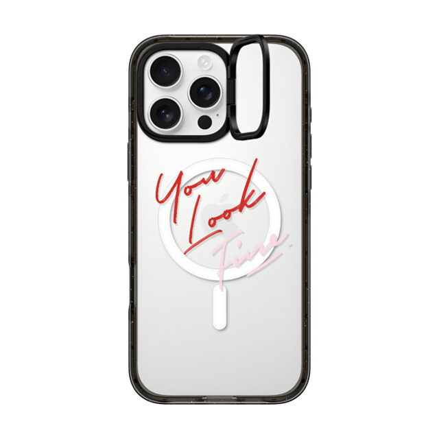 CASETiFY iPhone 16 Pro Max Case Black インパクトリングスタンドケース MagSafe対応 Quote,Typography Quote,Typography YOU LOOK FINE Father's Day CASETiFY iPhone 16 Pro Max Case Black インパクトリングスタンドケース MagSafe対応 Quote,Typography Quote,Typography YOU LOOK FINE Father's Day