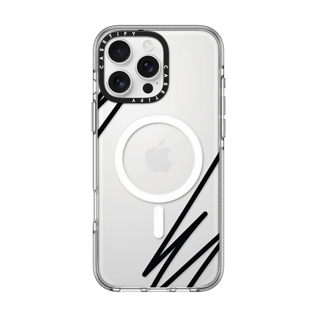 CASETiFY iPhone 16 Pro Max ケース クリア クリア ケース MagSafe対応 LINE ART casetify_artist