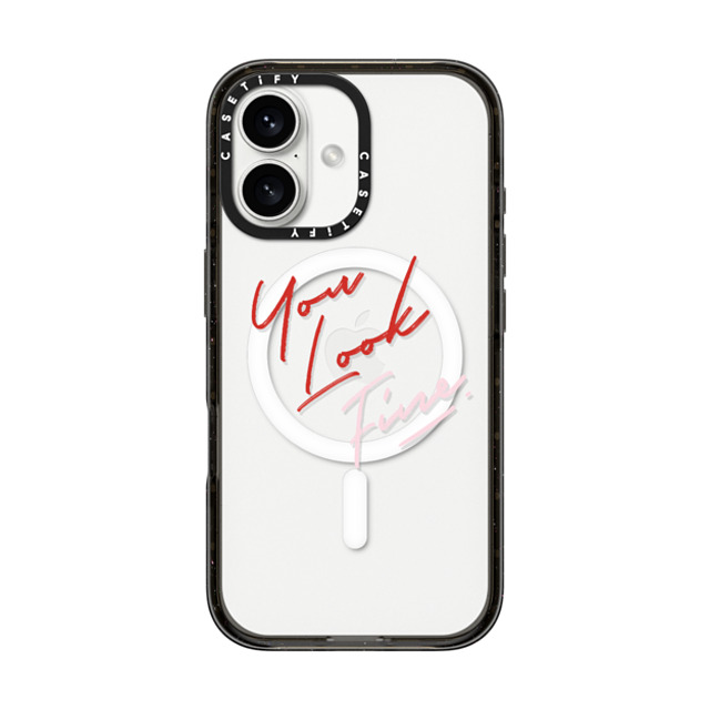 CASETiFY iPhone 16 Case Black インパクトケース MagSafe対応 Quote,Typography Quote,Typography YOU LOOK FINE Father's Day CASETiFY iPhone 16 Case Black インパクトケース MagSafe対応 Quote,Typography Quote,Typography YOU LOOK FINE Father's Day