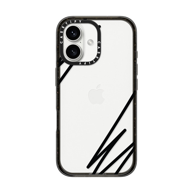 CASETiFY iPhone 16 Case Black インパクトケース LINE ART casetify_artist Mother's Day CASETiFY iPhone 16 Case Black インパクトケース LINE ART casetify_artist Mother's Day