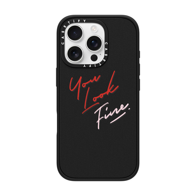 CASETiFY iPhone 16 Pro Case マットブラック インパクトケース MagSafe対応 Quote,Typography Quote,Typography YOU LOOK FINE Mother's Day CASETiFY iPhone 16 Pro Case マットブラック インパクトケース MagSafe対応 Quote,Typography Quote,Typography YOU LOOK FINE Mother's Day
