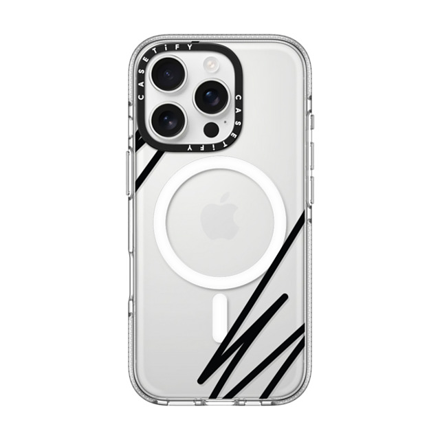 CASETiFY iPhone 16 Pro ケース クリア クリア ケース MagSafe対応 LINE ART casetify_artist