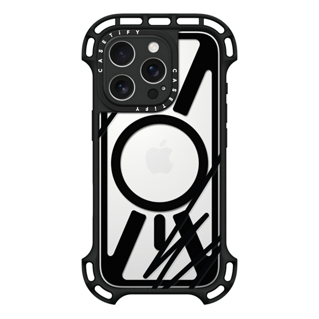 CASETiFY iPhone 16 Pro Case Black ウルトラ バウンスケース MagSafe対応 LINE ART casetify_artist CASETiFY iPhone 16 Pro Case Black ウルトラ バウンスケース MagSafe対応 LINE ART casetify_artist