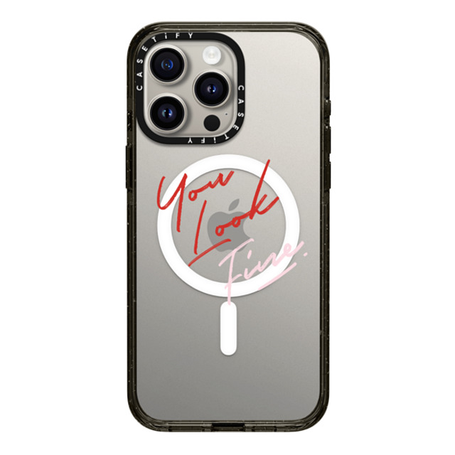 CASETiFY iPhone 15 Pro Max Case ブラック インパクトケース MagSafe対応 Quote,Typography Quote,Typography YOU LOOK FINE Mother's Day CASETiFY iPhone 15 Pro Max Case ブラック インパクトケース MagSafe対応 Quote,Typography Quote,Typography YOU LOOK FINE Mother's Day