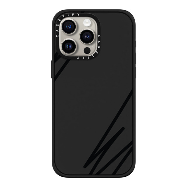 CASETiFY iPhone 15 Pro Max Case Matte Black Impact Case MagSafe Compatible LINE ART casetify_artist CASETiFY iPhone 15 Pro Max Case Matte Black Impact Case MagSafe Compatible LINE ART casetify_artist