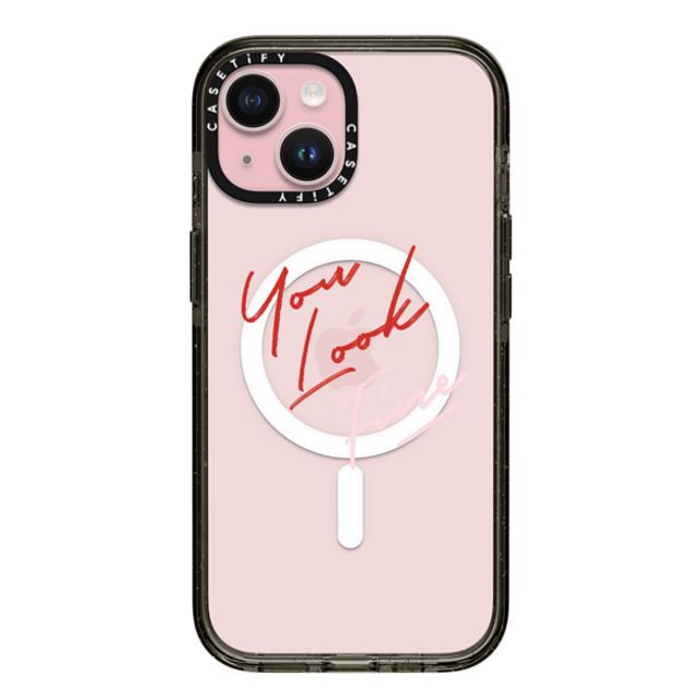 CASETiFY iPhone 15 ケース ブラック インパクトケース MagSafe対応 Quote,Typography Quote,Typography YOU LOOK FINE Father's Day CASETiFY iPhone 15 ケース ブラック インパクトケース MagSafe対応 Quote,Typography Quote,Typography YOU LOOK FINE Father's Day