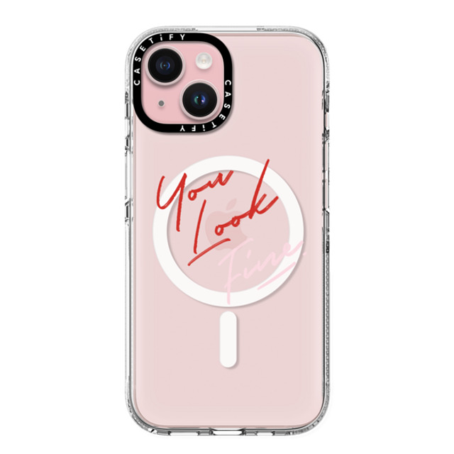 CASETiFY iPhone 15 ケース クリア クリア ケース MagSafe対応 Quote,Typography Quote,Typography YOU LOOK FINE Father's Day CASETiFY iPhone 15 ケース クリア クリア ケース MagSafe対応 Quote,Typography Quote,Typography YOU LOOK FINE Father's Day