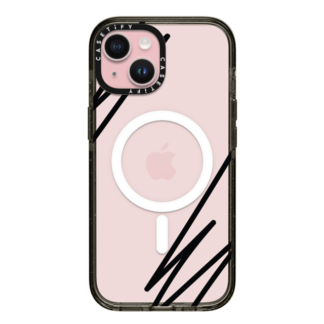 CASETiFY iPhone 15 Case Black Impact Case MagSafe Compatible LINE ART casetify_artist Mother's Day CASETiFY iPhone 15 Case Black Impact Case MagSafe Compatible LINE ART casetify_artist Mother's Day