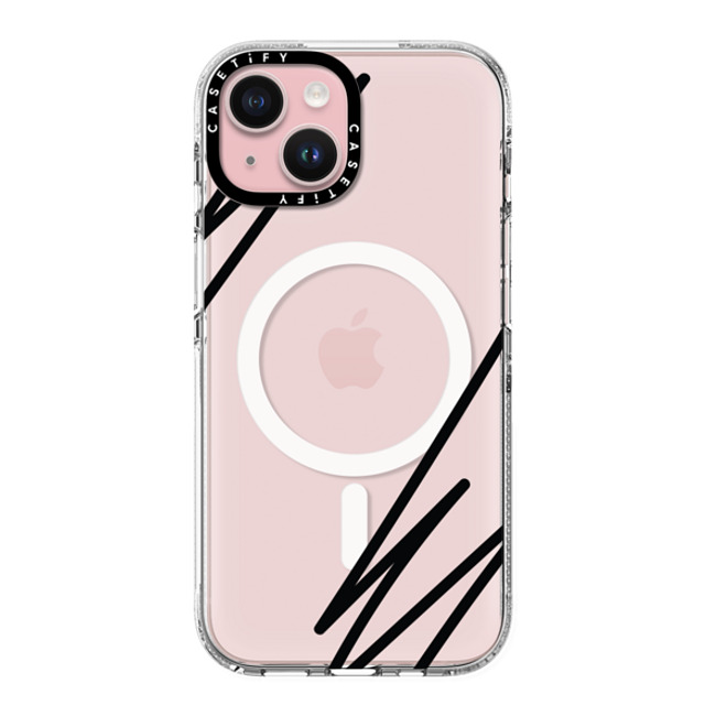 CASETiFY iPhone 15 ケース クリア クリア ケース MagSafe対応 LINE ART casetify_artist