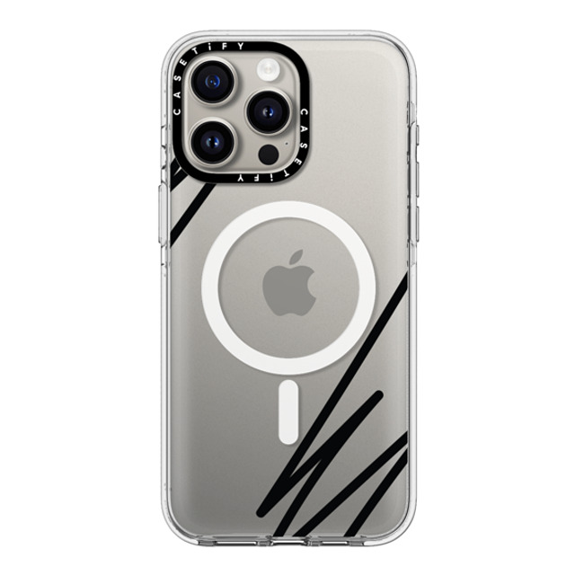 CASETiFY iPhone 15 Pro Max Case Clear Clear Case MagSafe Compatible LINE ART casetify_artist CASETiFY iPhone 15 Pro Max Case Clear Clear Case MagSafe Compatible LINE ART casetify_artist