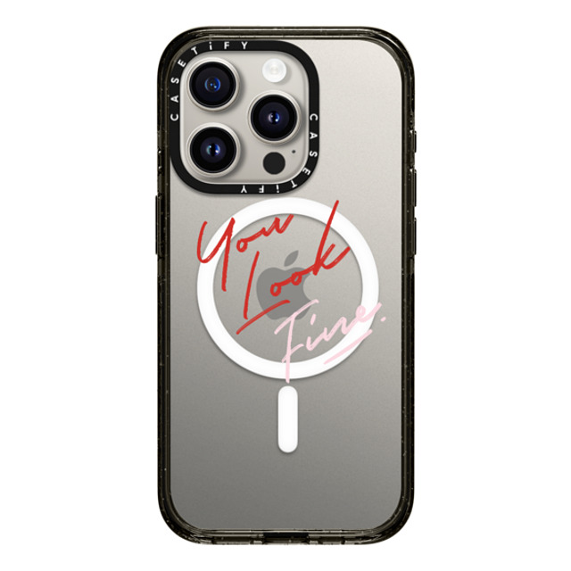 CASETiFY iPhone 15 Pro ケース ブラック インパクトケース MagSafe対応 Quote,Typography Quote,Typography YOU LOOK FINE Father's Day CASETiFY iPhone 15 Pro ケース ブラック インパクトケース MagSafe対応 Quote,Typography Quote,Typography YOU LOOK FINE Father's Day