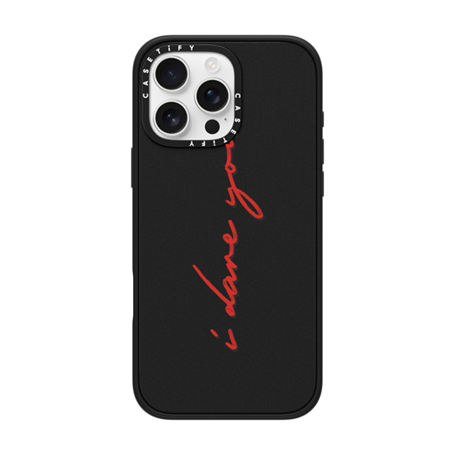 CASETiFY iPhone 16 Pro Max ケース マットブラック インパクトケース MagSafe対応 Quote,Typography Quote,Typography I DARE YOU Father's Day CASETiFY iPhone 16 Pro Max ケース マットブラック インパクトケース MagSafe対応 Quote,Typography Quote,Typography I DARE YOU Father's Day