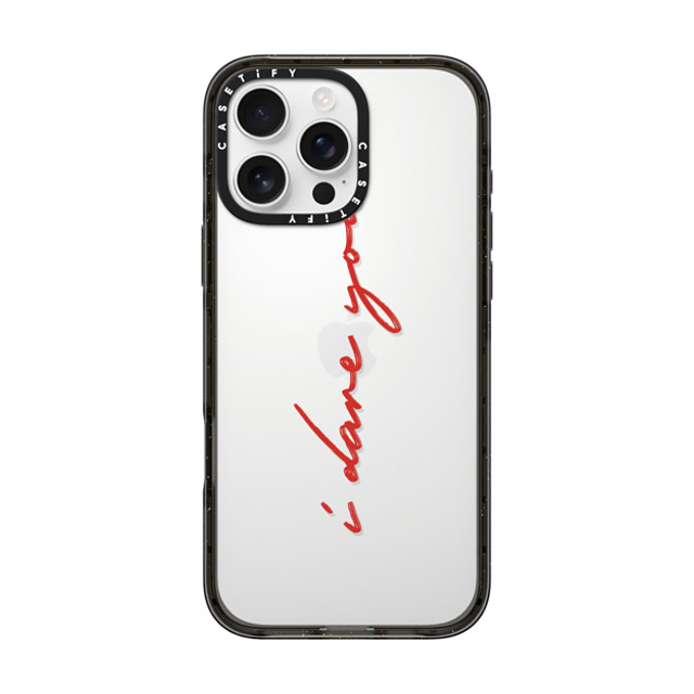 CASETiFY iPhone 16 Pro Max Case ブラック インパクトケース Quote,Typography Quote,Typography I DARE YOU Mother's Day CASETiFY iPhone 16 Pro Max Case ブラック インパクトケース Quote,Typography Quote,Typography I DARE YOU Mother's Day