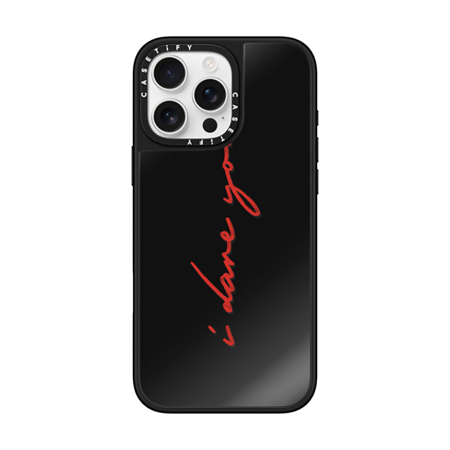 CASETiFY iPhone 16 Pro Max Case Black on Black ミラーケース MagSafe対応 Quote,Typography Quote,Typography I DARE YOU Mother's Day CASETiFY iPhone 16 Pro Max Case Black on Black ミラーケース MagSafe対応 Quote,Typography Quote,Typography I DARE YOU Mother's Day