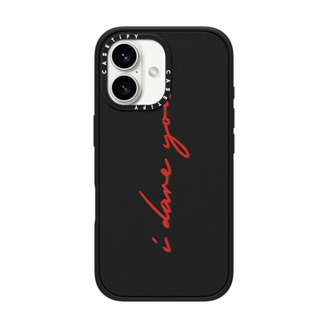 CASETiFY iPhone 16 ケース マットブラック インパクトケース MagSafe対応 Quote,Typography Quote,Typography I DARE YOU Father's Day CASETiFY iPhone 16 ケース マットブラック インパクトケース MagSafe対応 Quote,Typography Quote,Typography I DARE YOU Father's Day