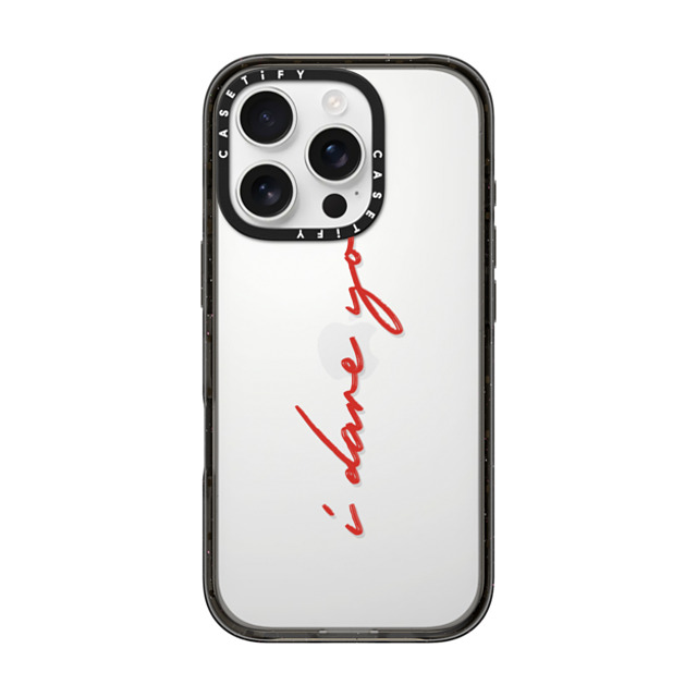 CASETiFY iPhone 16 Pro Case ブラック インパクトケース Quote,Typography Quote,Typography I DARE YOU Mother's Day CASETiFY iPhone 16 Pro Case ブラック インパクトケース Quote,Typography Quote,Typography I DARE YOU Mother's Day