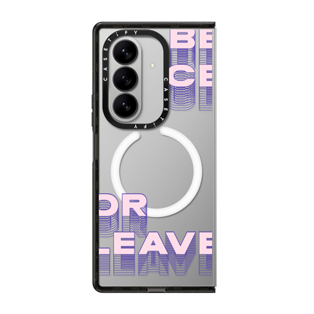 CASETiFY Galaxy Z Fold7 ケース ブラック マグネット式 インパクトケース Quote,Typography Quote,Typography be nice or leave Halloween CASETiFY Galaxy Z Fold7 ケース ブラック マグネット式 インパクトケース Quote,Typography Quote,Typography be nice or leave Halloween