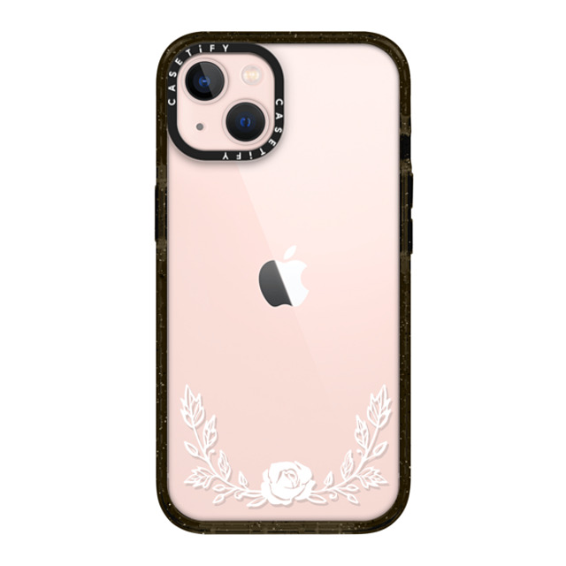 CASETiFY iPhone 13 ケース ブラック インパクトケース フローラル FLORAL